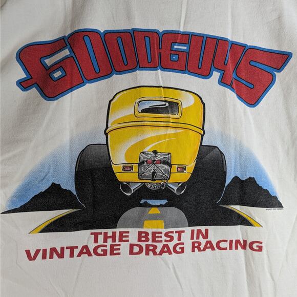 Vintage 2003 Y2K Mens Drag Racing XL T-Shirt Goodguys 44th March Meet Double - Picture 4 of 8